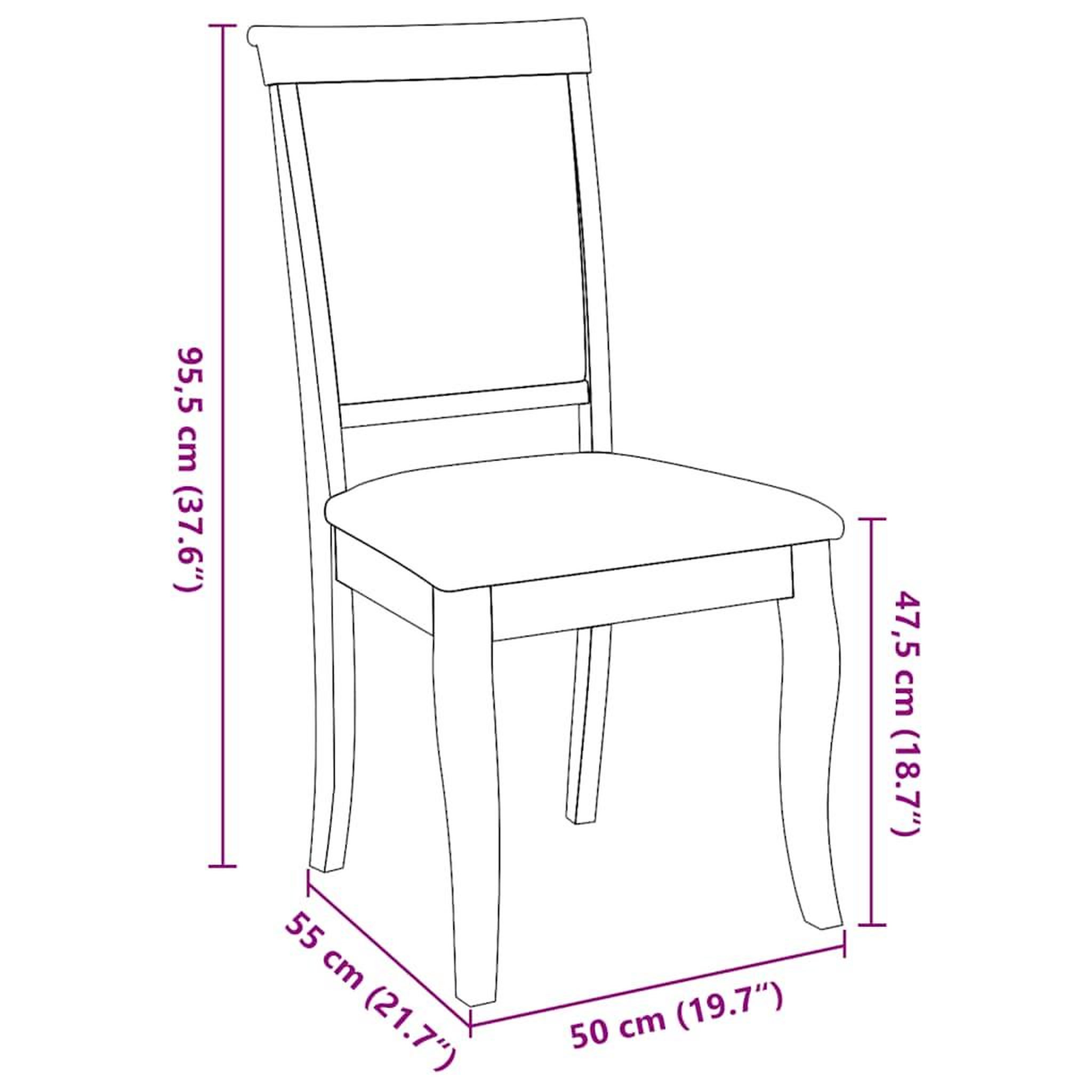 Voir la diapositive 6 : VIDAXL Chaises a manger coussins 2 pcs naturel bois massif caoutchouc