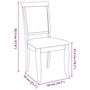 Voir la diapositive 6 : VIDAXL Chaises a manger coussins 2 pcs naturel bois massif caoutchouc