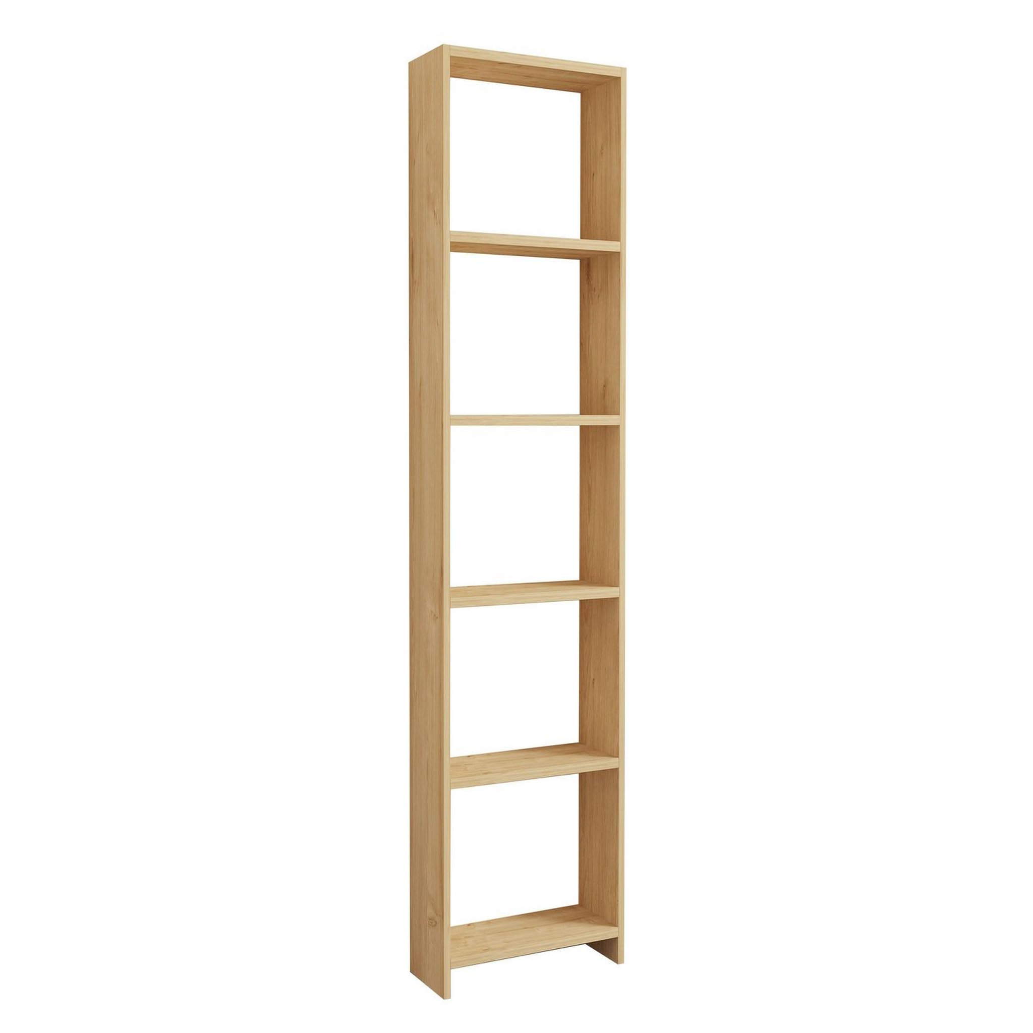 Habitat et Jardin Bibliothèque en bois  new  - 50 x 19 x 160 cm - chêne