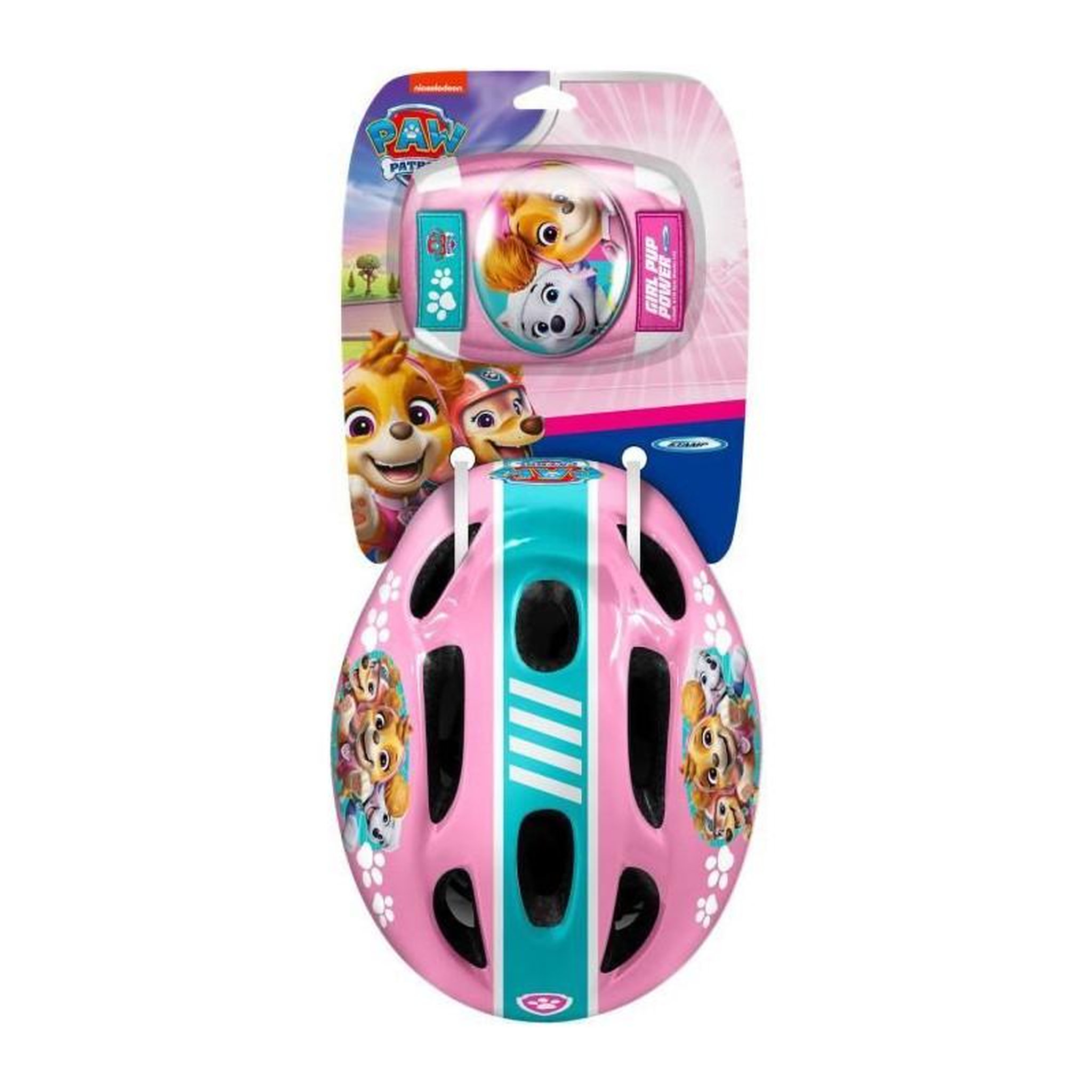 Voir la diapositive 2 : STAMP Protections roller - PAT'PATROUILLE - Casque / Coudieres / Genouilleres - Rose