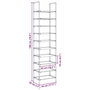 Voir la diapositive 6 : VIDAXL Etagere a chaussures 10 niveaux 44x28x180 cm tissu non-tisse