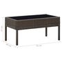 Voir la diapositive 6 : VIDAXL Table de jardin Marron 75x40x37 cm Resine tressee