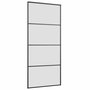 Voir la diapositive 5 : VIDAXL Porte coulissante kit de quincaillerie noir 90x205 cm verre ESG