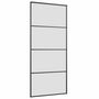 Voir la diapositive 5 : VIDAXL Porte coulissante kit de quincaillerie noir 90x205 cm verre ESG
