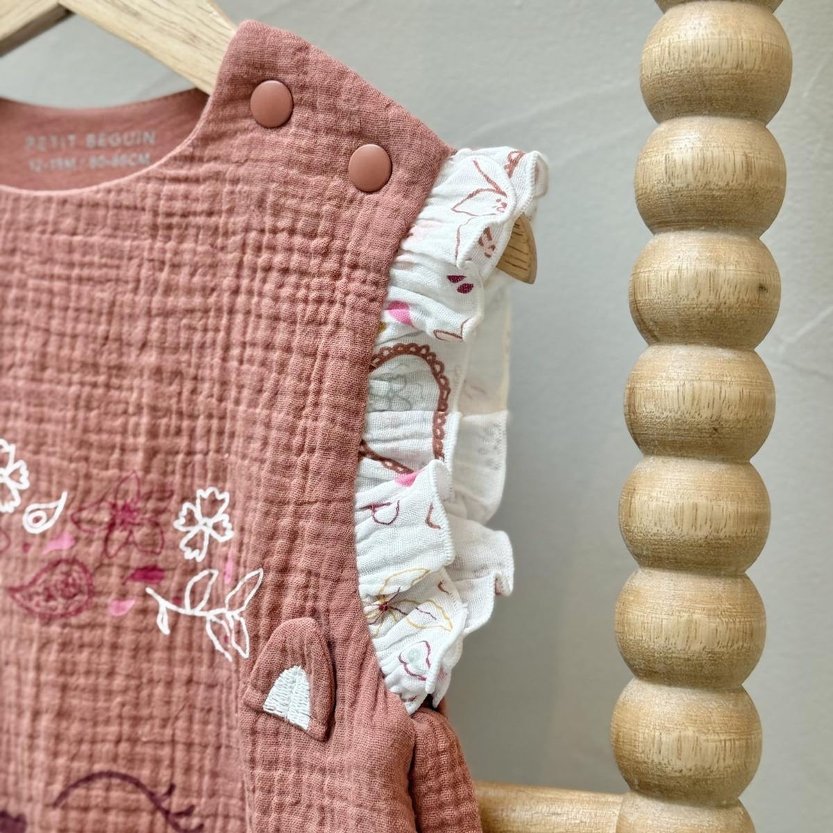 Petit Béguin Turbulette d'été en gaze de coton avec pieds retroussables Arizona