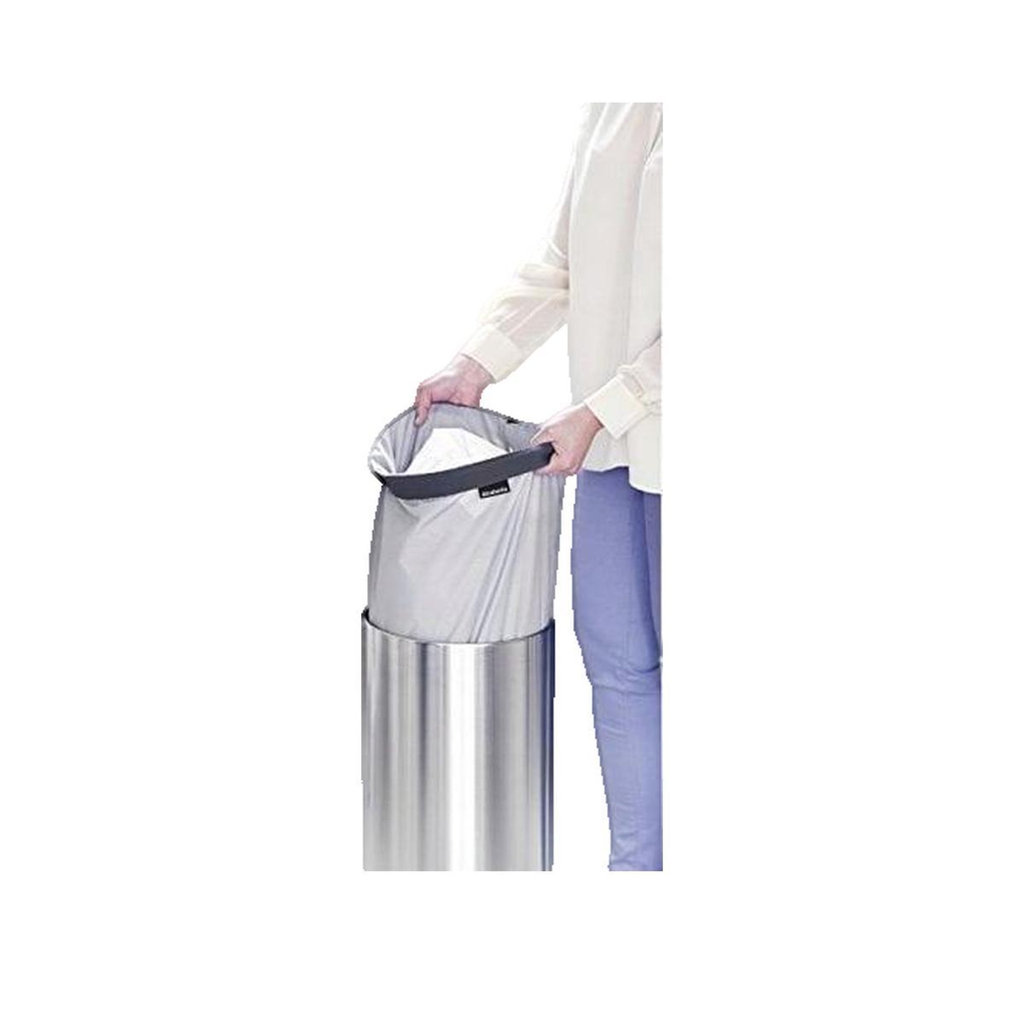 Voir la diapositive 2 : BRABANTIA Sac à linge Brabantia 60 litres en coton gris