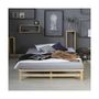 Voir la diapositive 2 : HomeStyle4U Lit Double Futon 140x200 cm en bois massif