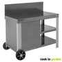 Voir la diapositive 1 : Cook'In Garden Desserte - COOK'IN GARDEN - Nova 110 - Avec crédence - 100% métal