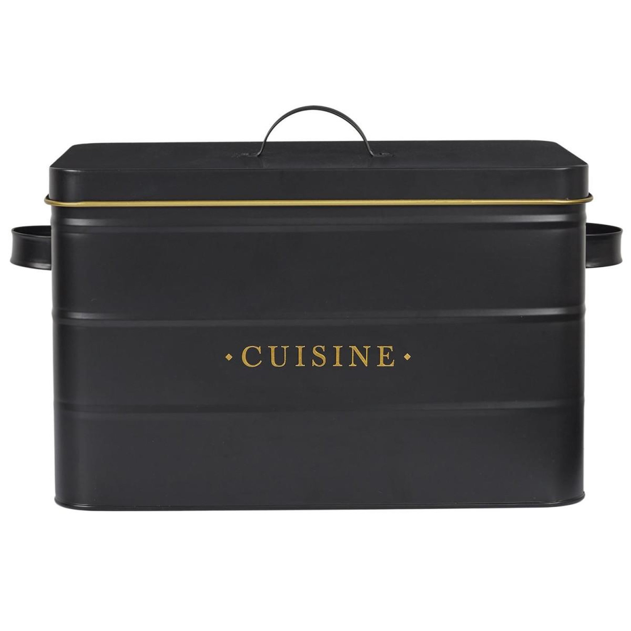 Voir la diapositive 2 : COOK CONCEPT Boîte à cuisine en métal  lounge  33cm noir