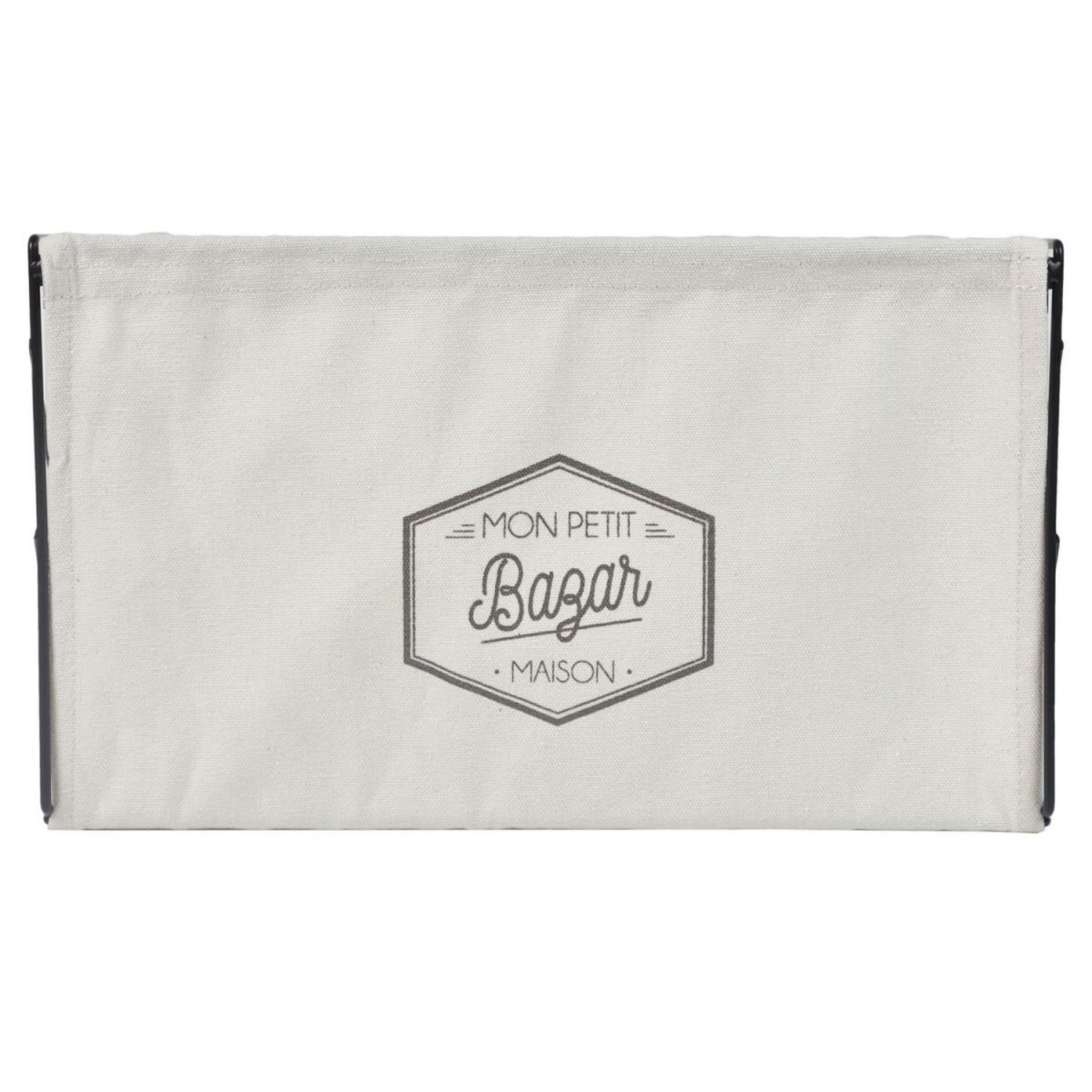 Voir la diapositive 2 : The Home Deco Factory Bac de Rangement  Mon Petit Bazar  38cm Noir