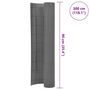 Voir la diapositive 6 : VIDAXL Cloture de jardin Double face PVC 90 x 300 cm Gris