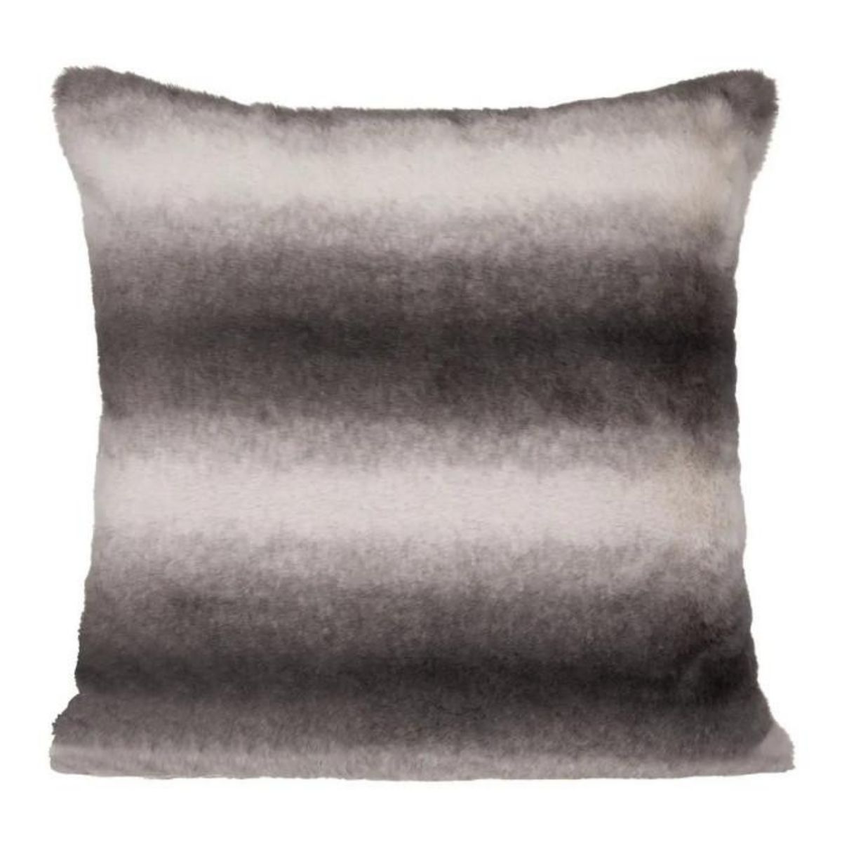 ATMOSPHERA Coussin Imitation Fourrure  Grizzli  45x45cm Gris