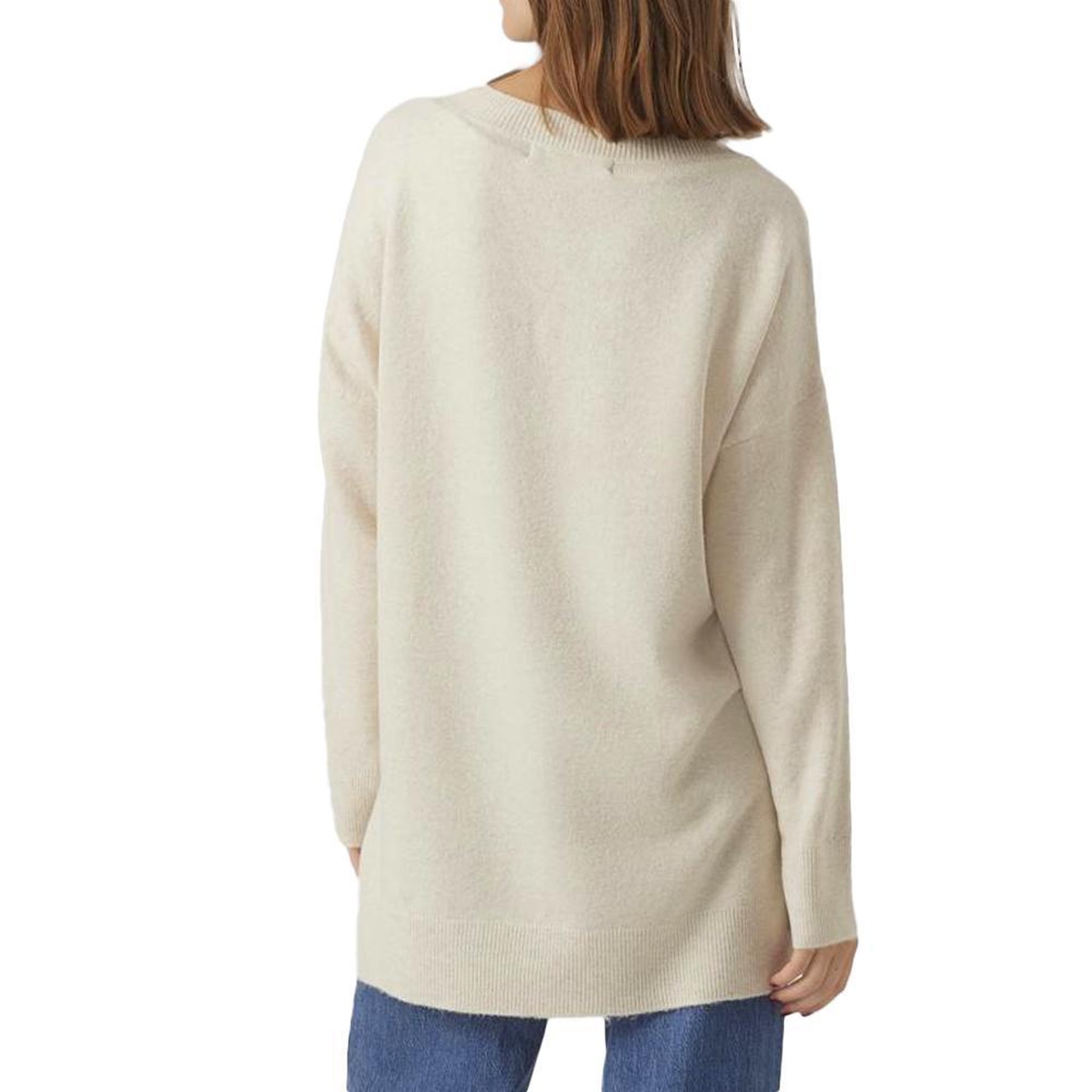 Voir la diapositive 2 : Vero Moda Pull Beige Femme Vero Moda Doffy 10290710
