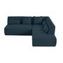 Voir la diapositive 6 : LISA DESIGN Onyx - canapé modulable d'angle droit 5 places - en tissu mailles 3d