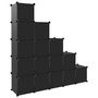 Voir la diapositive 5 : VIDAXL Cubes de rangement 15 pcs Noir PP