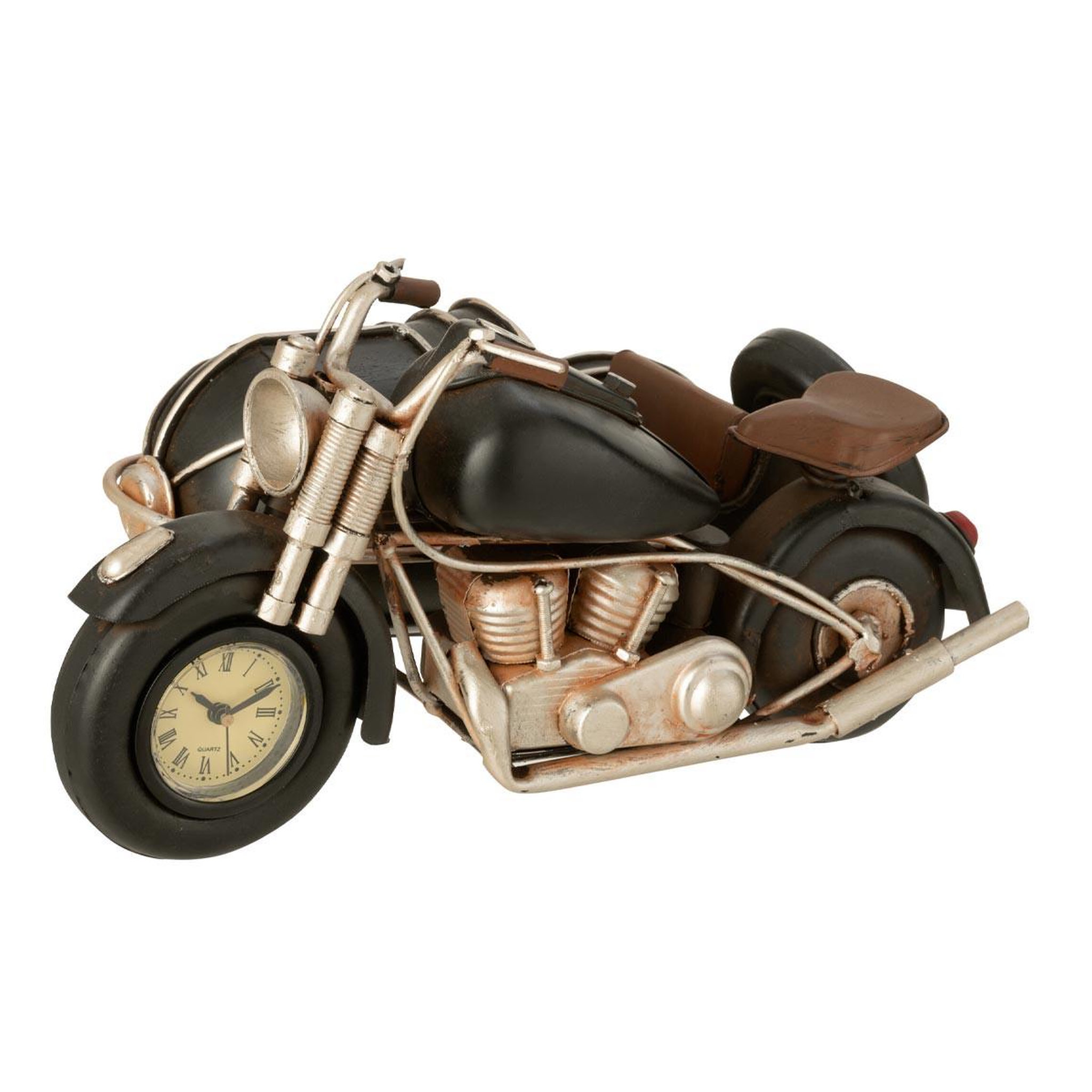 J-LINE Moto déco en métal  antique  26cm noir