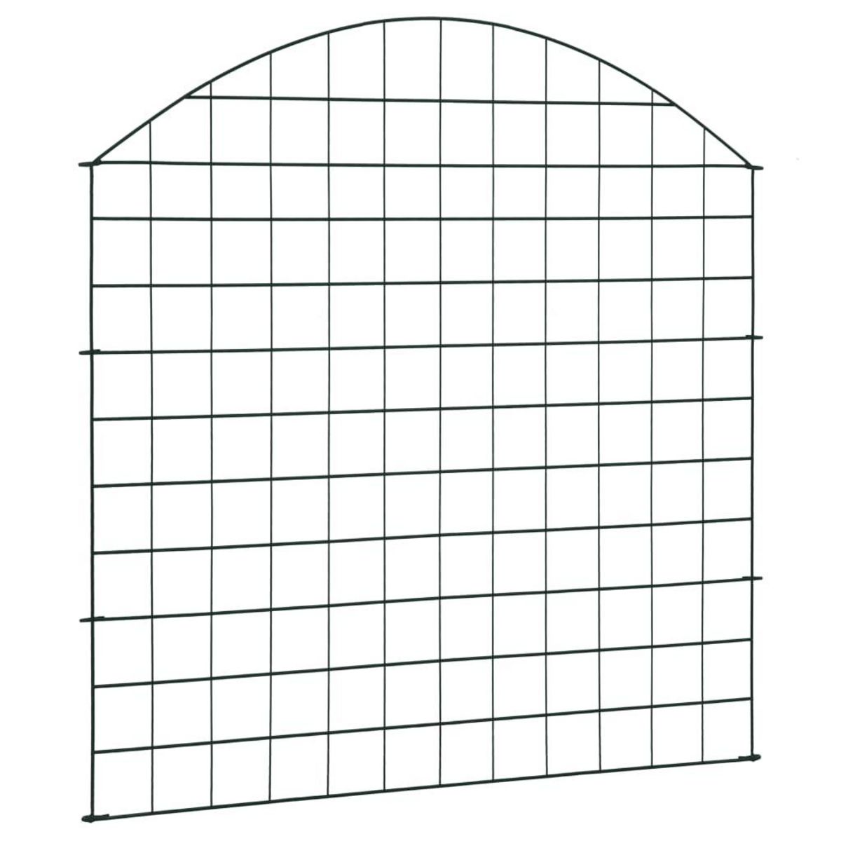 VIDAXL Ensemble de cloture de jardin arquee 77,5x78,5 cm vert