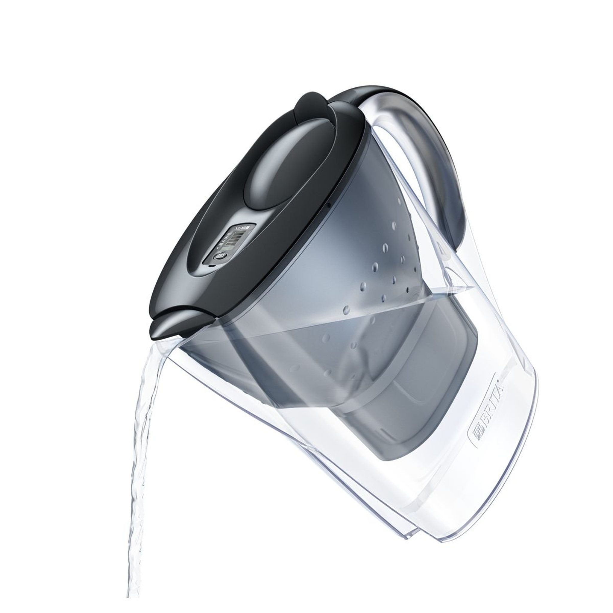Voir la diapositive 4 : BRITA Carafe filtrante Marella graphite 1 filtre MAXTRA+ inclus              