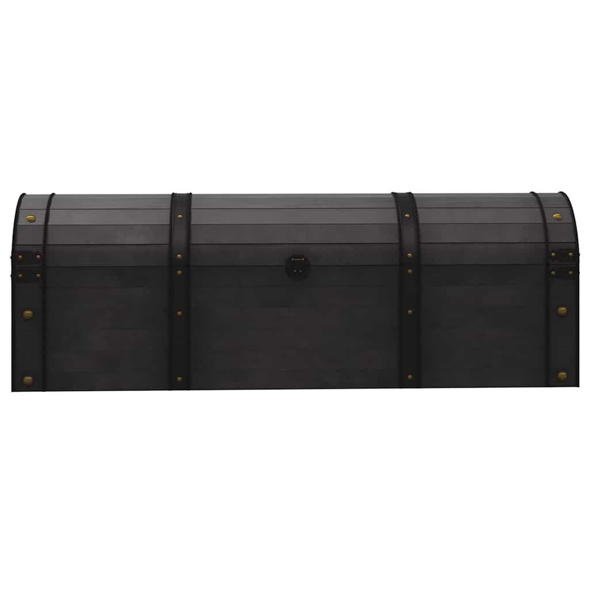Voir la diapositive 3 : VIDAXL Coffre de rangement Bois massif style vintage 120x30x40 cm