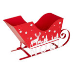 ATMOSPHERA Décoration de Noël  Traineau  35cm Rouge