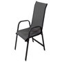 Voir la diapositive 2 : Habitat et Jardin Fauteuil jardin Alu/Textilène  Porto  - Phoenix - Gris foncé - Lot de 2