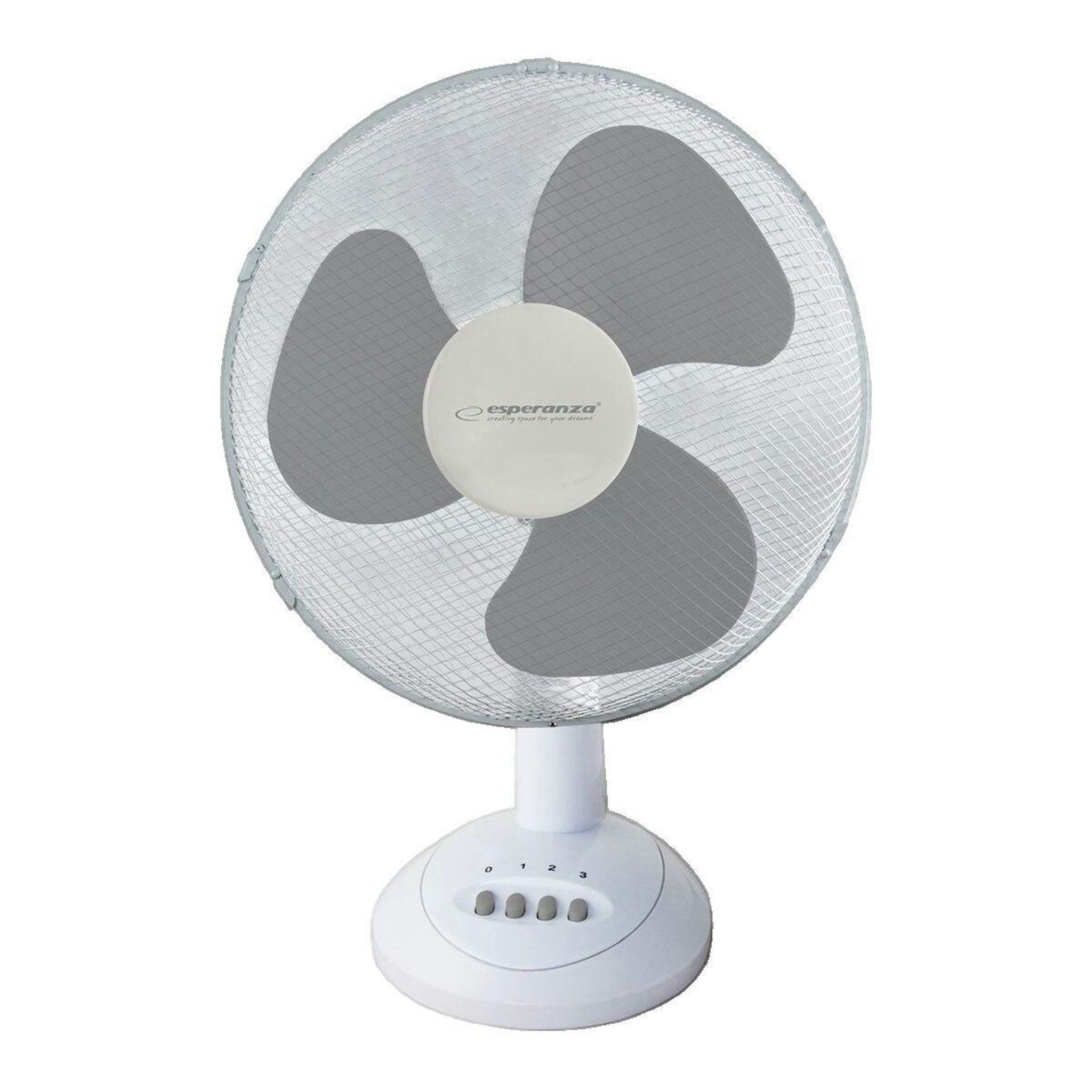 ESPERANZA Ventilateur de bureau Esperanza compact blanc et gris