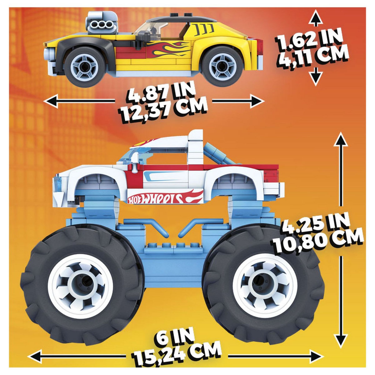 MEGA Méga Construx Rodger Dodger et véhicule de construction Hot Wheels
