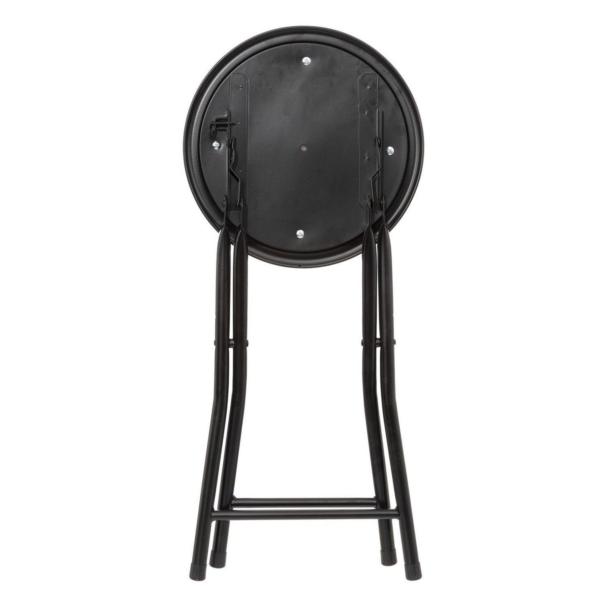 TOILINUX Lot de 2 Tabourets pliants avec effet velours