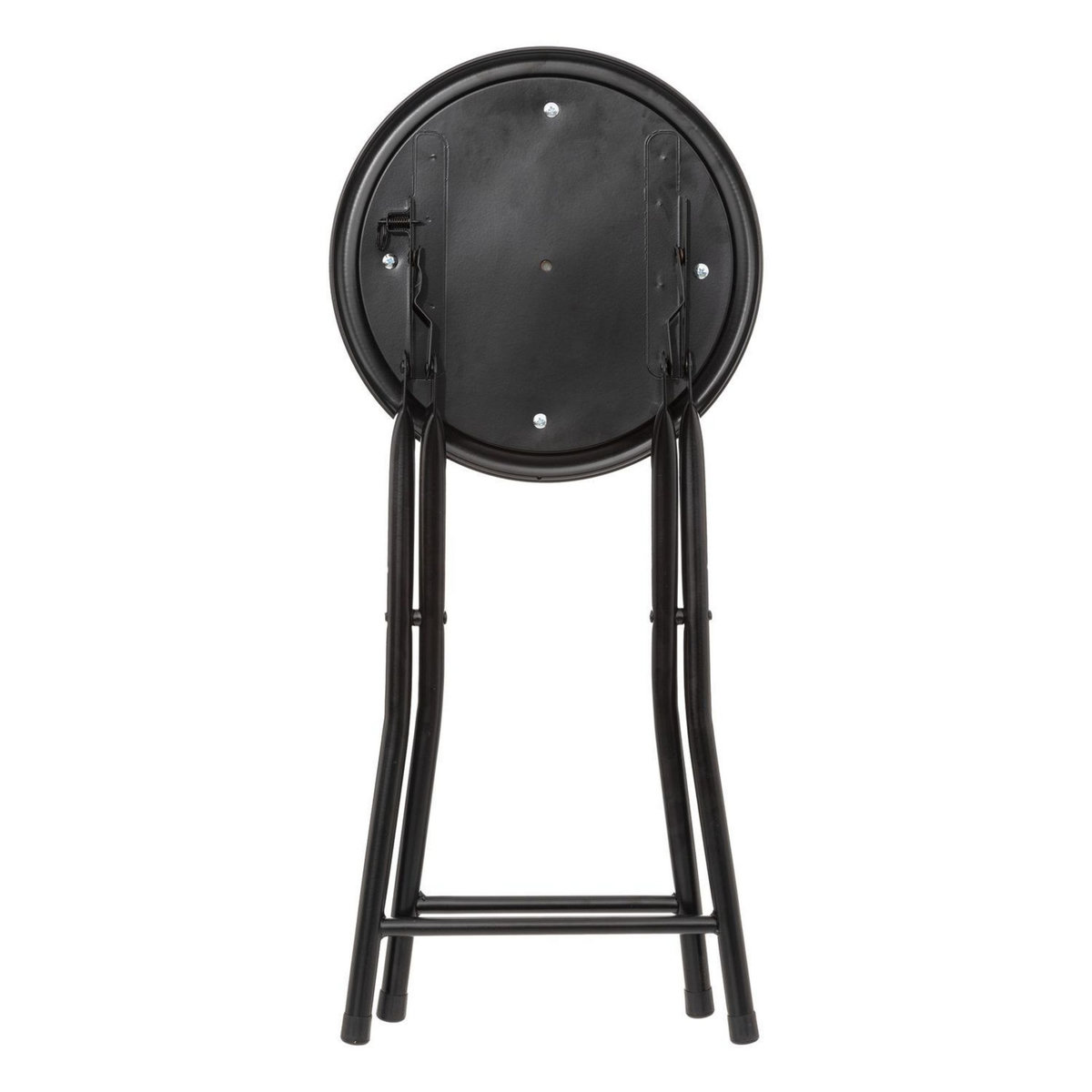 TOILINUX Lot de 2 Tabourets pliants avec effet velours