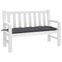 Voir la diapositive 3 : VIDAXL Coussin de banc de jardin anthracite 120x50x7 cm tissu oxford