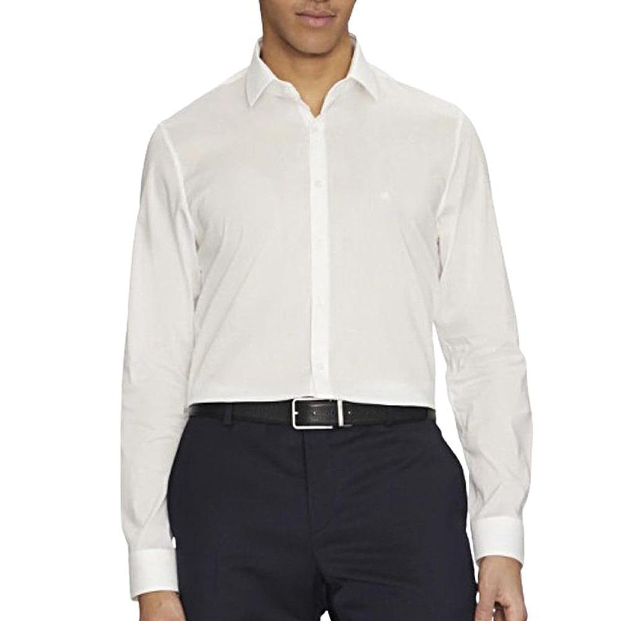 CALVIN KLEIN JEANS Chemise Blanche Homme Calvin Klein Jeans Poplin Stretch. Coloris disponibles : Blanc