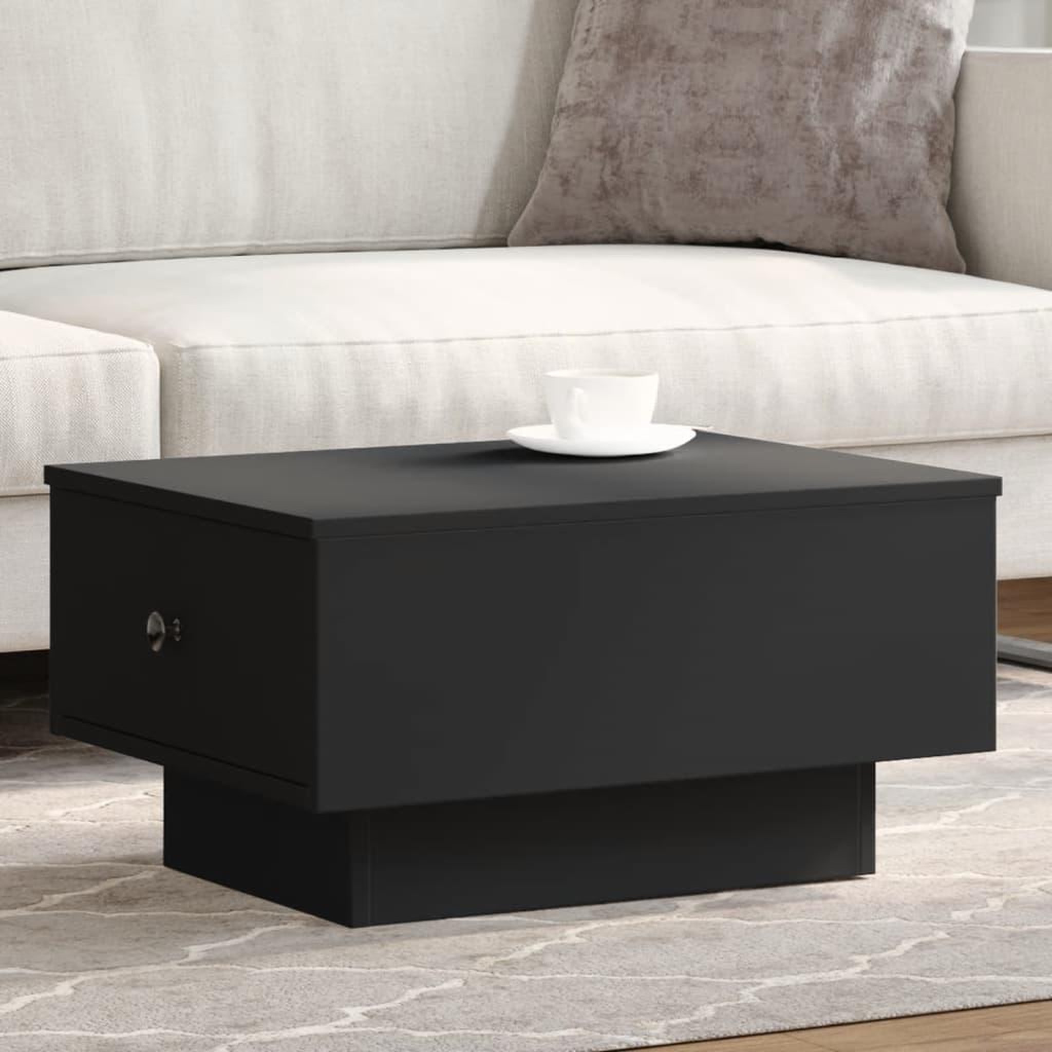 VIDAXL Table basse noir 60x45x31 cm bois d'ingenierie