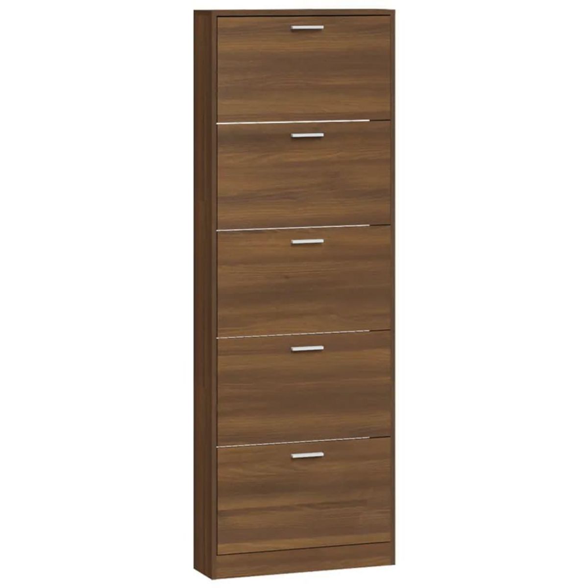 VIDAXL Armoire a chaussures Chene marron 59x17x169cm Bois d'ingenierie