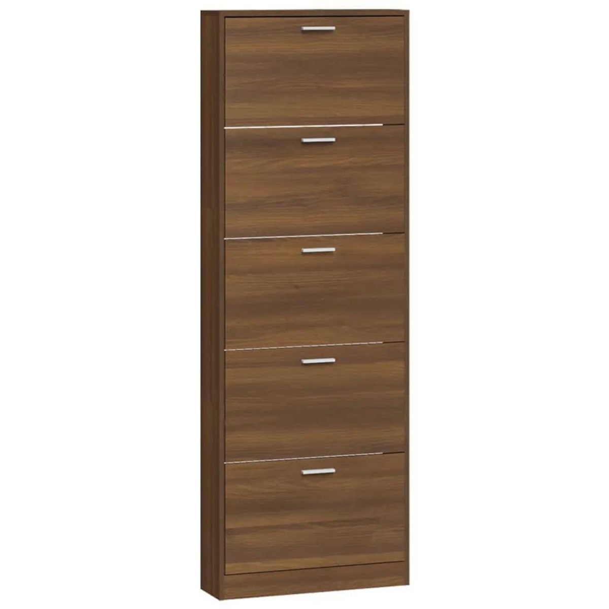 VIDAXL Armoire a chaussures Chene marron 59x17x169cm Bois d'ingenierie
