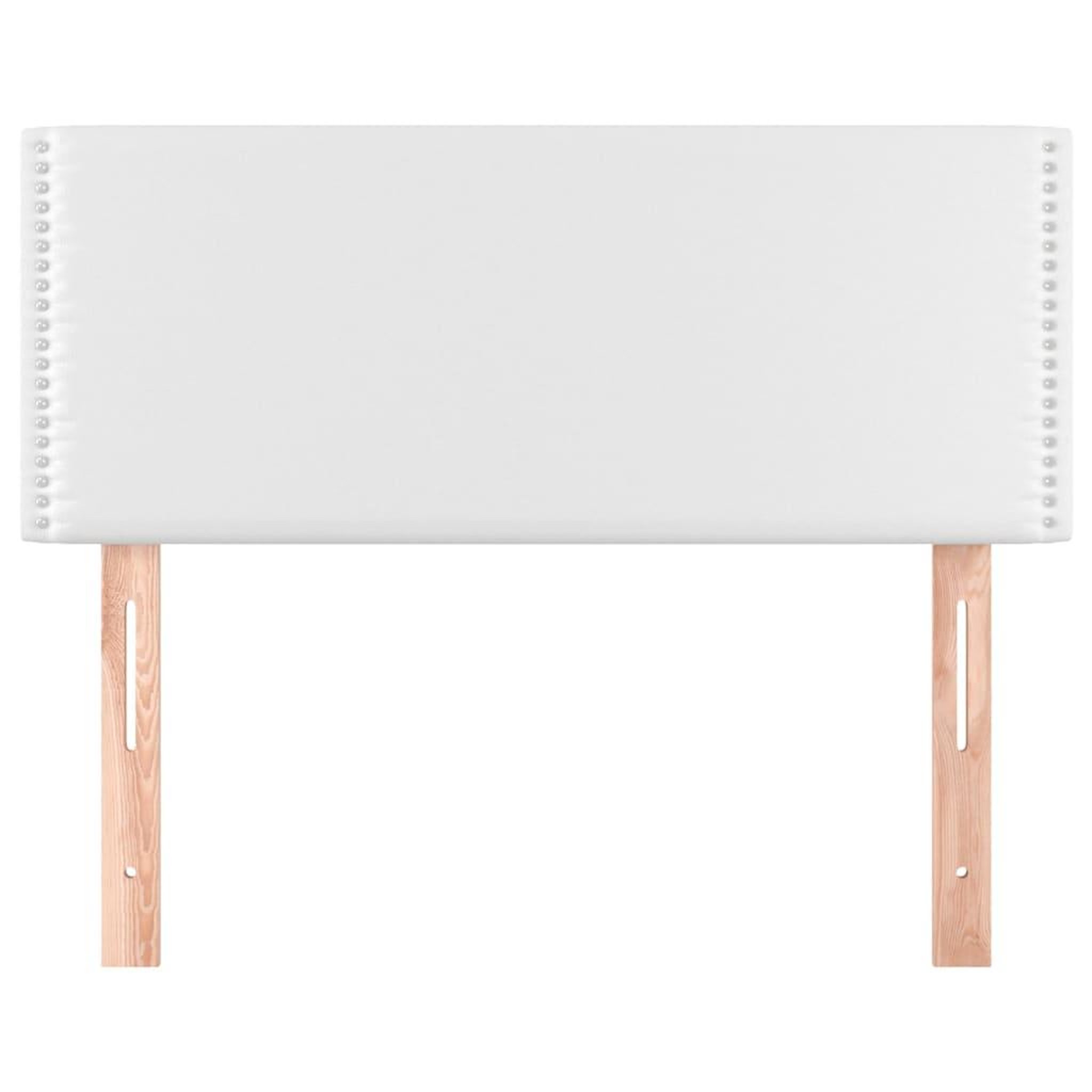 Voir la diapositive 3 : VIDAXL Tete de lit Blanc 80x5x78/88 cm Similicuir