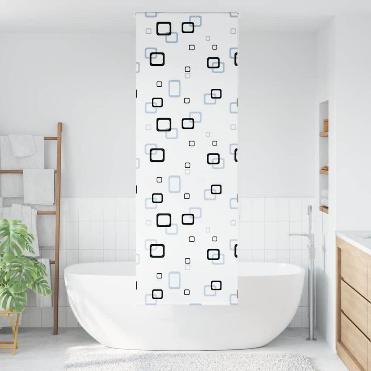 VIDAXL Store enrouleur de douche 70x240 cm largeur du tissu 66 cm