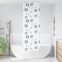 Voir la diapositive 2 : VIDAXL Store enrouleur de douche 70x240 cm largeur du tissu 66 cm