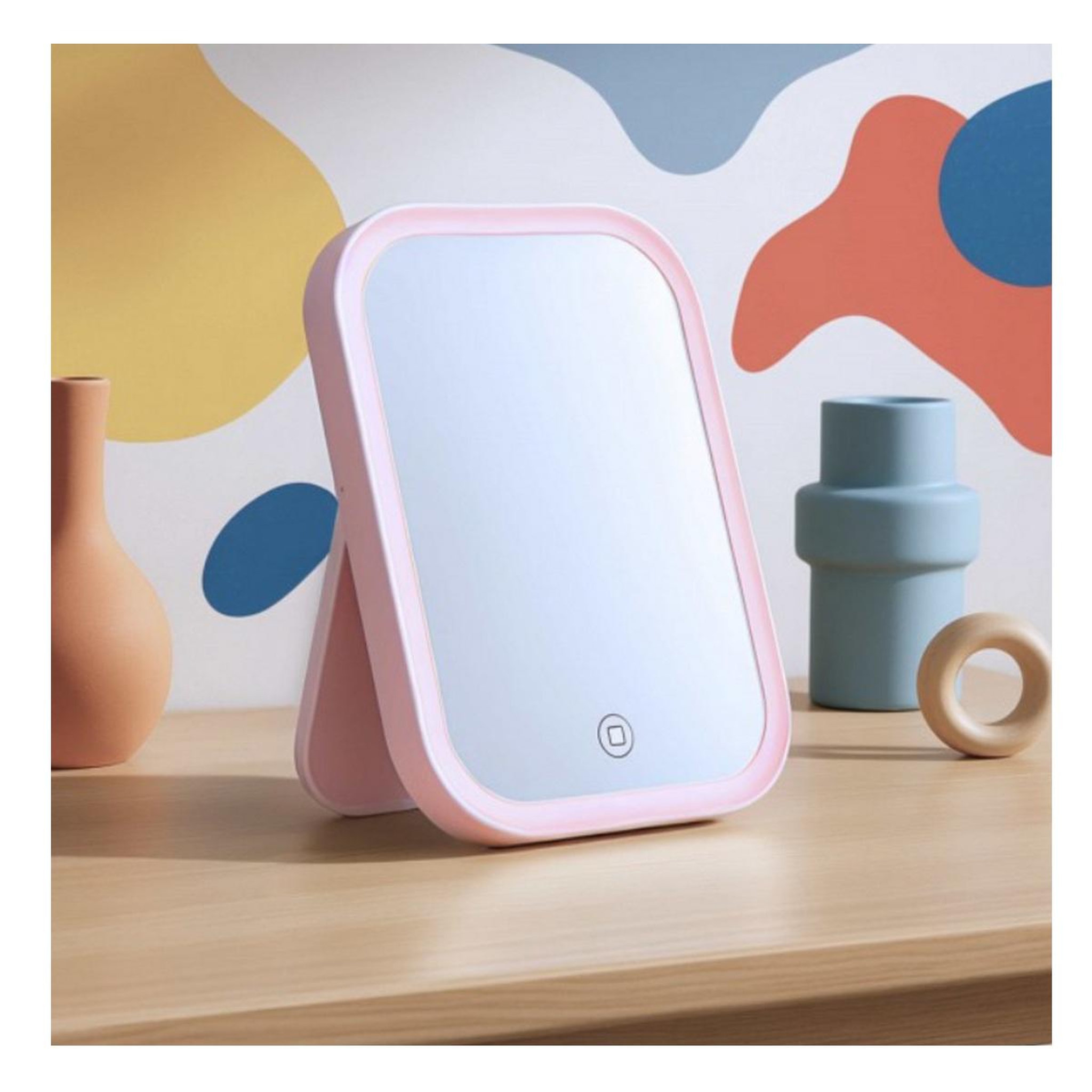 Voir la diapositive 2 : LIVOO Miroir lumineux 2.2w rose - dos224p