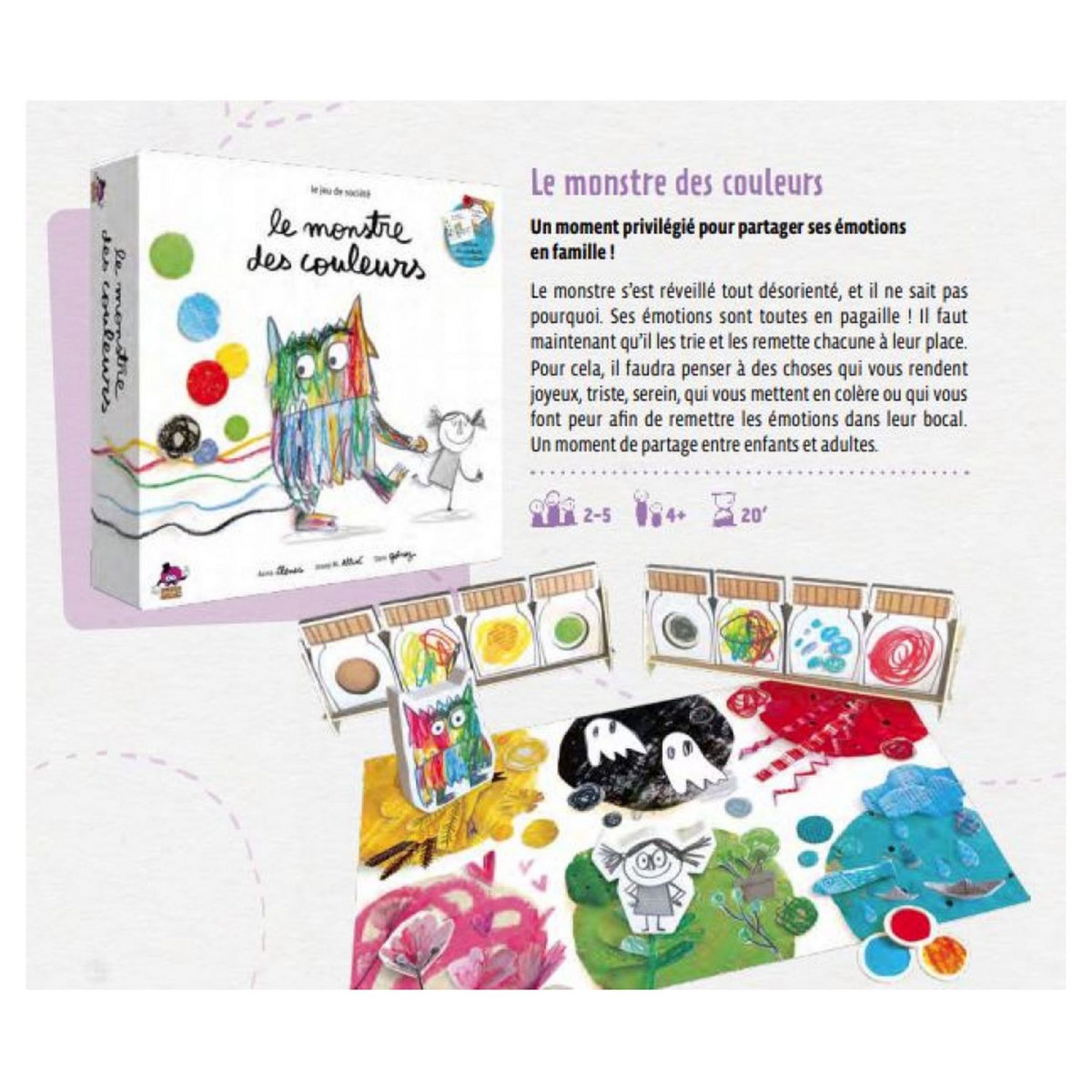 ASMODEE Jeu Le monstre des couleurs 