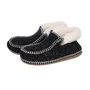 The Home Deco Factory Chaussons Sherpa femme noir