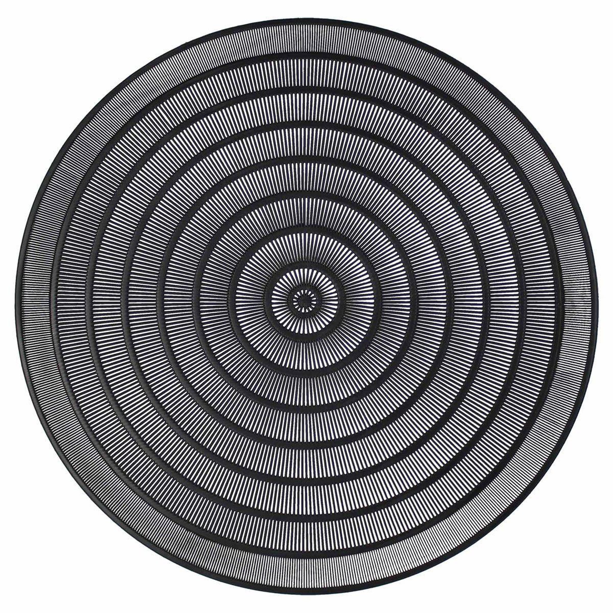 Douceur d'Intérieur Set de table rond ajouré  oriental  40cm noir