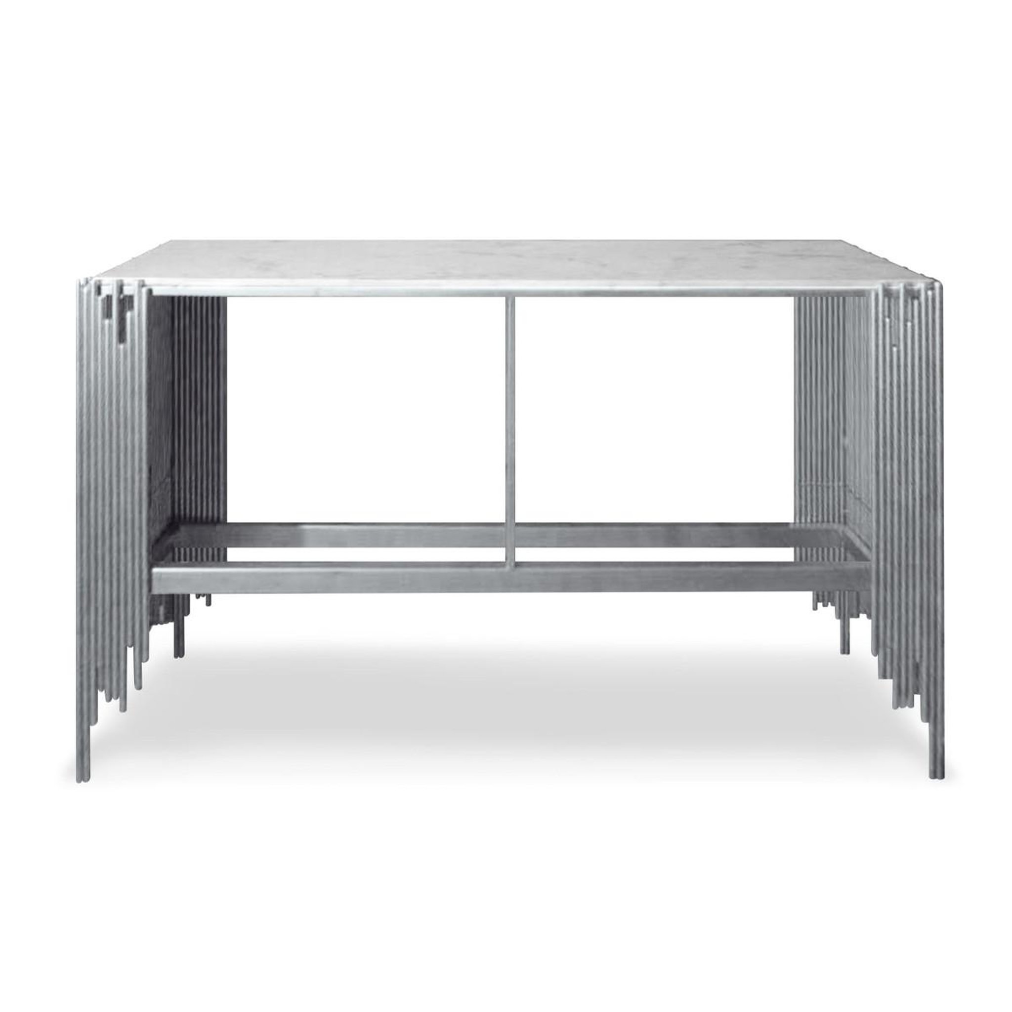 Paris Prix Console design  manala  152cm blanc & argent