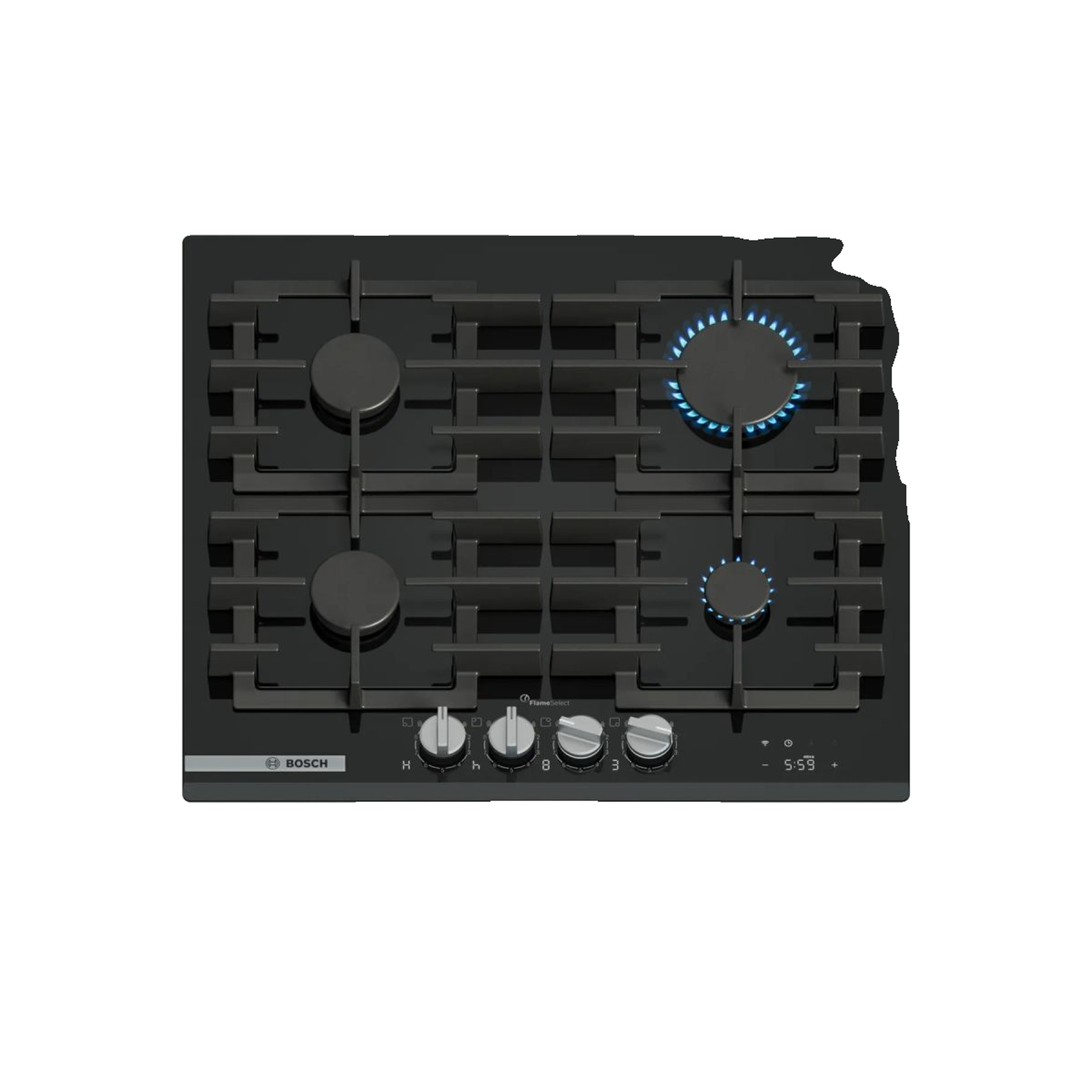 BOSCH Plaque de cuisson gaz PRP6A6H40 Flame Select 60cm