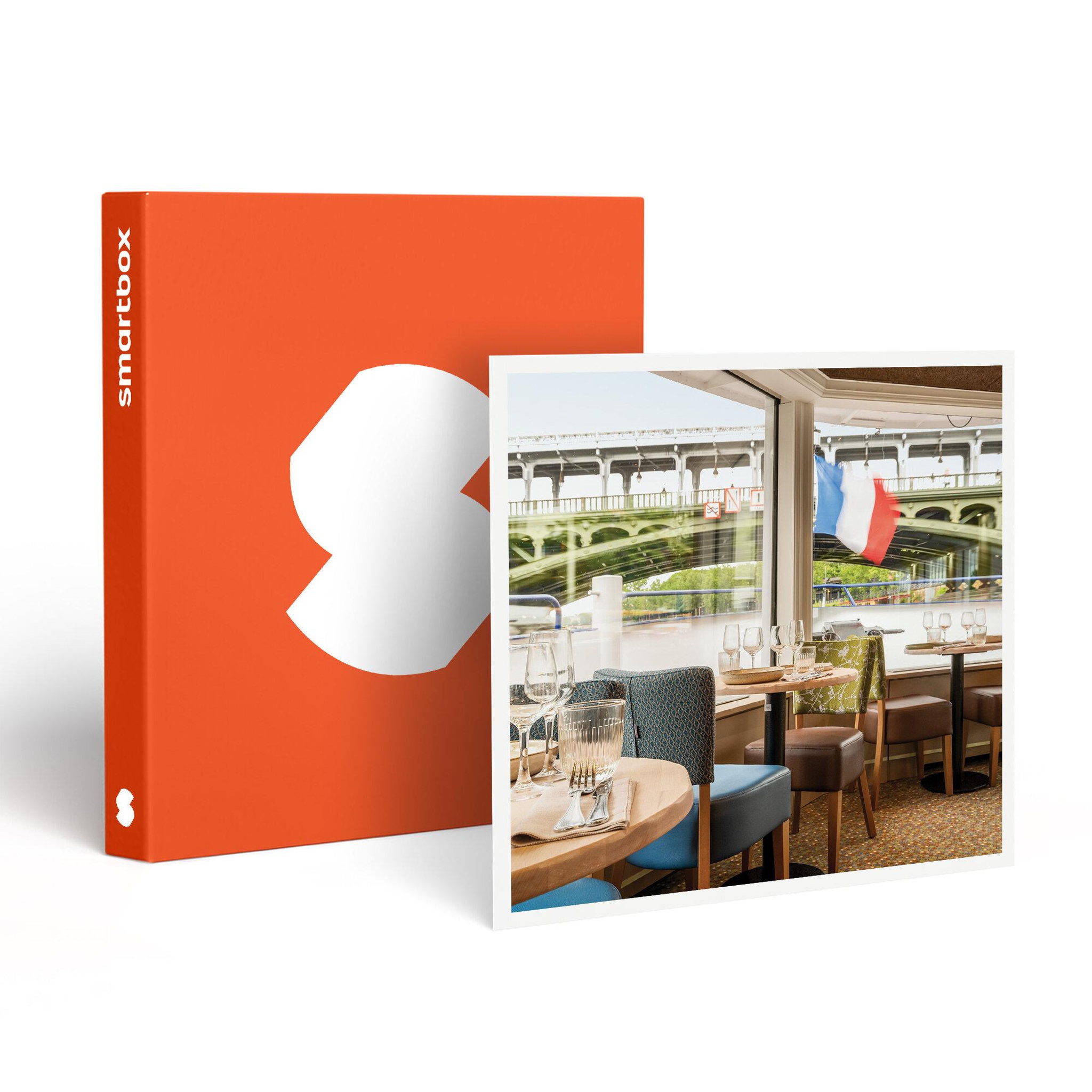 Smartbox 2h de croisière sur la seine avec dîner à bord du capitaine fracasse le vendredi - coffret cadeau gastronomie