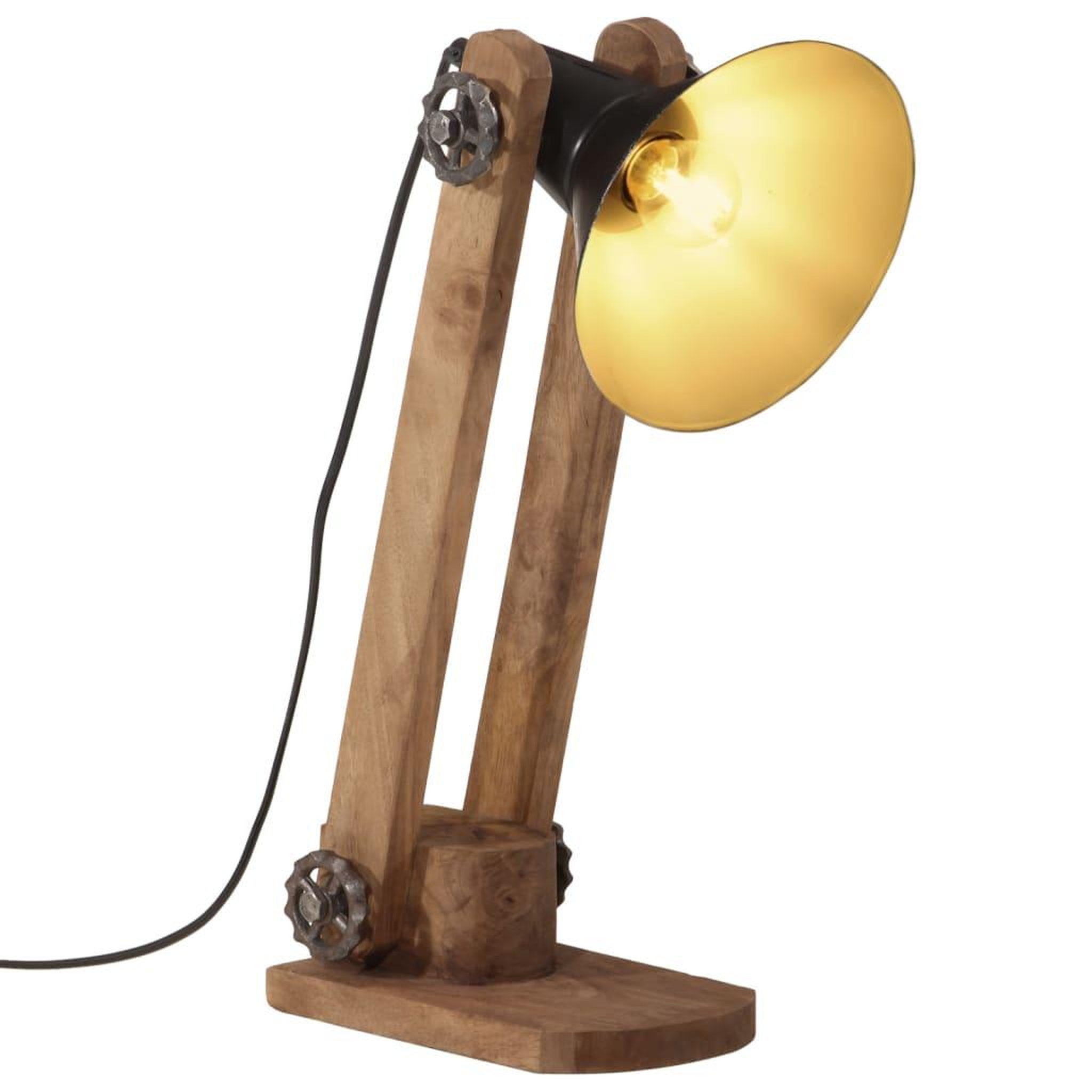 VIDAXL Lampe de bureau 25 W noir 23x13x52 cm E27