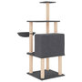 Voir la diapositive 5 : VIDAXL Arbre a chat avec griffoirs en sisal gris fonce 132 cm