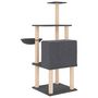 Voir la diapositive 5 : VIDAXL Arbre a chat avec griffoirs en sisal gris fonce 132 cm
