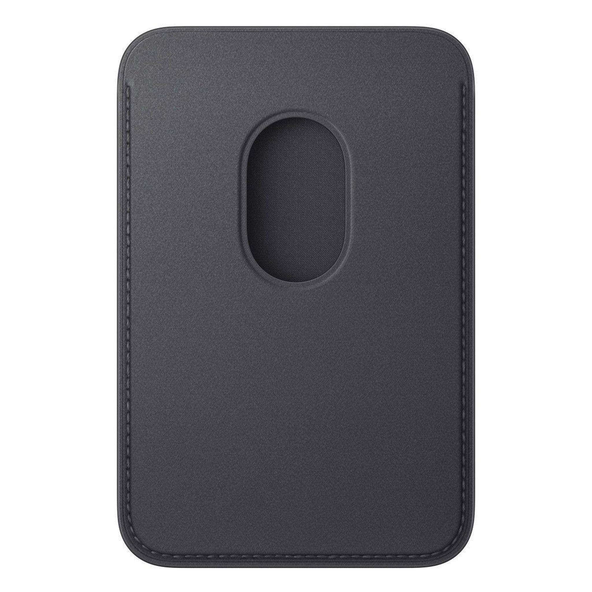 Voir la diapositive 2 : APPLE Porte-cartes magsafe tissage fin noir