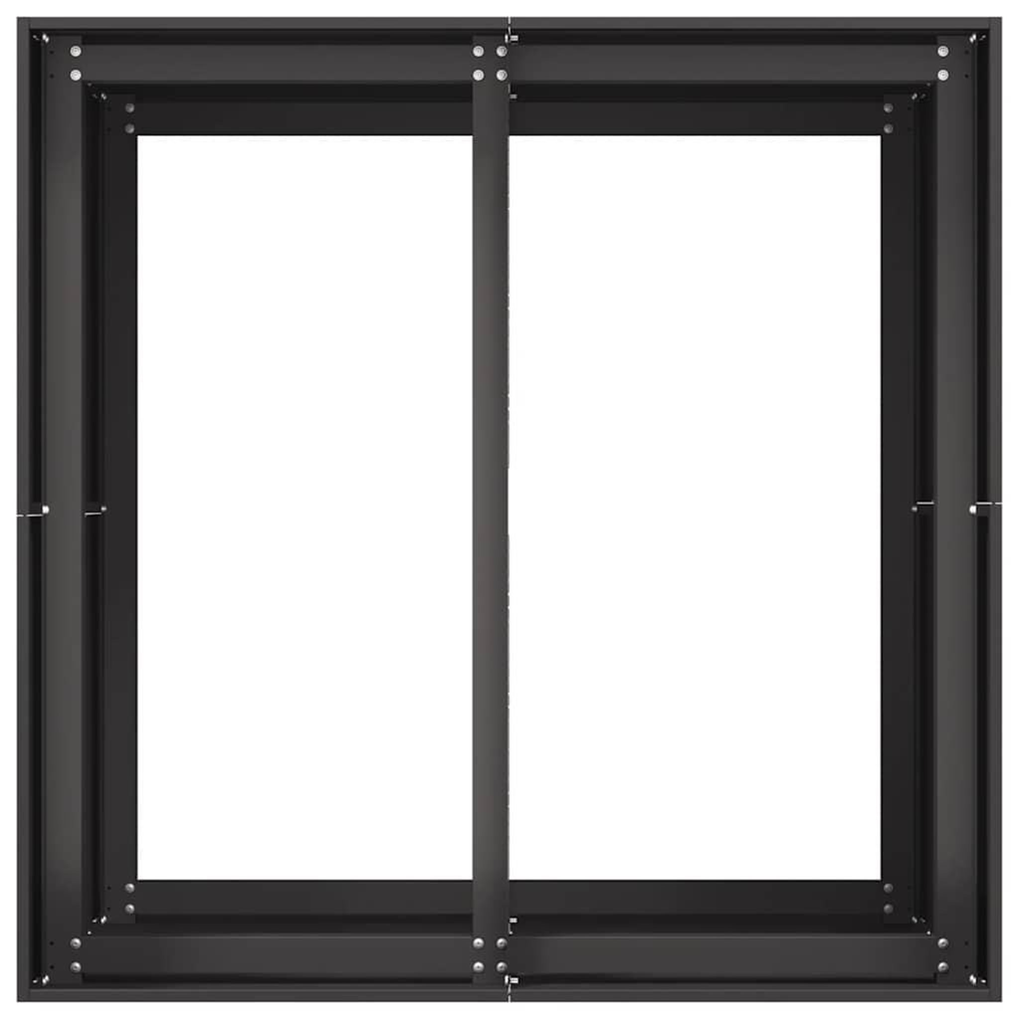 Voir la diapositive 5 : VIDAXL Jardiniere noir 80x80x80 cm acier