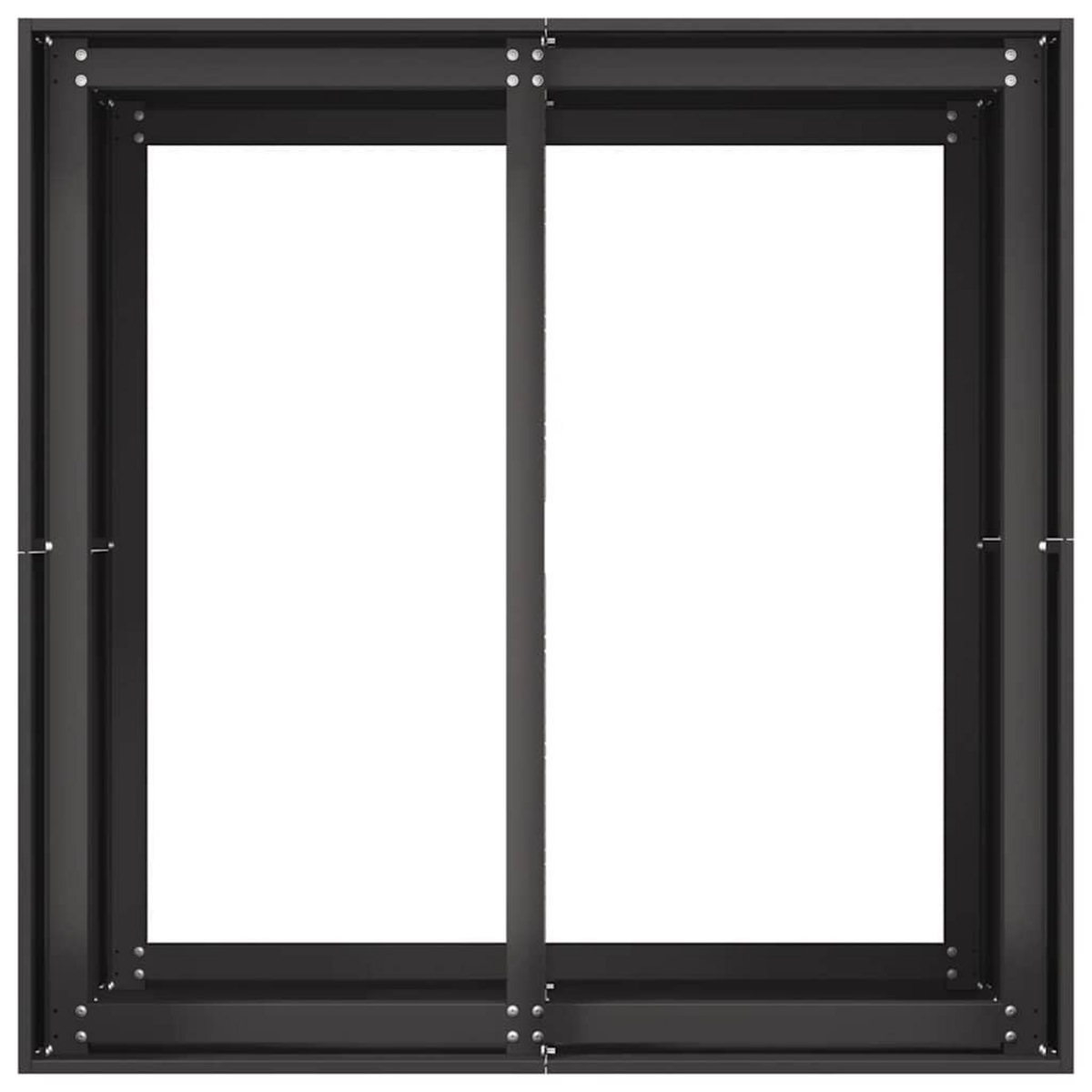 VIDAXL Jardiniere noir 80x80x80 cm acier